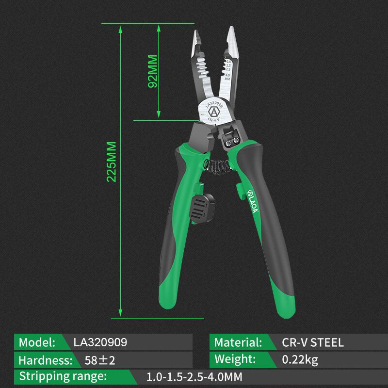 LAOA Multifunctional Electrician Pliers Long Nose Pliers Professional Wire Stripper Cable Cutter Terminal Crimping Hand Tools