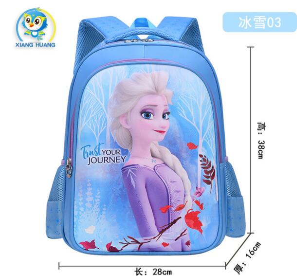 Disney cartoon schoolbag Frozen elsa Anna girls cute primary school bag kindergarten Cute backpack