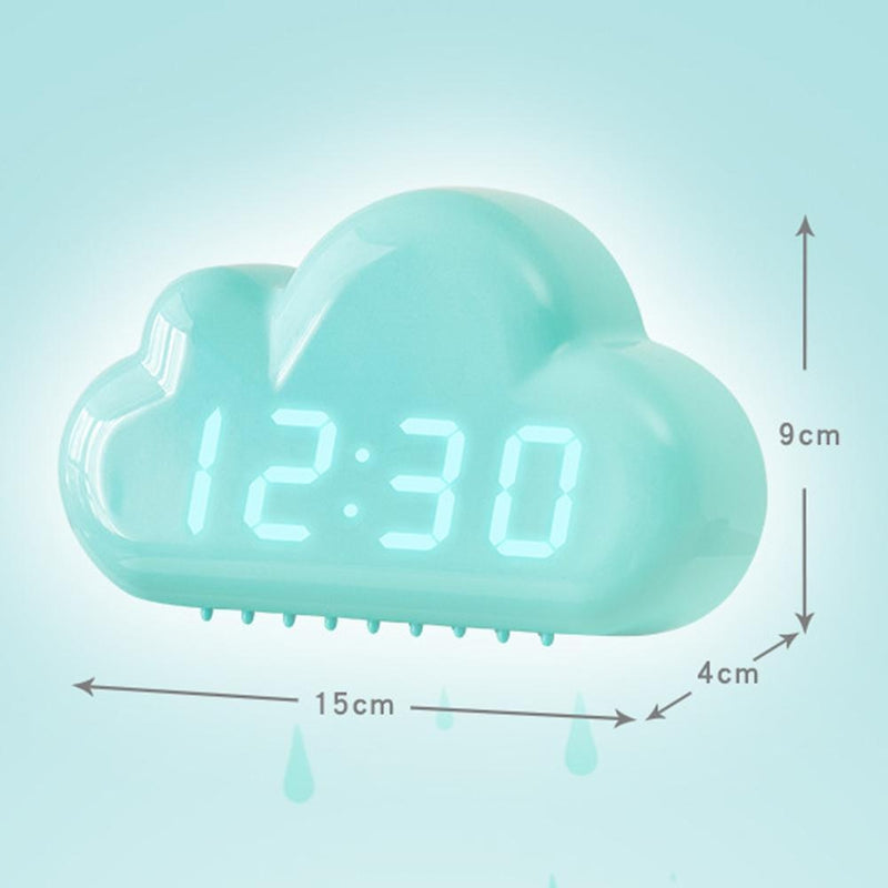 Cloud Alarm Clock Kids Light LED Table Voice Control Digital Alarm Clock USB Powered Electronic Desktop Clocks Wake Up Clock