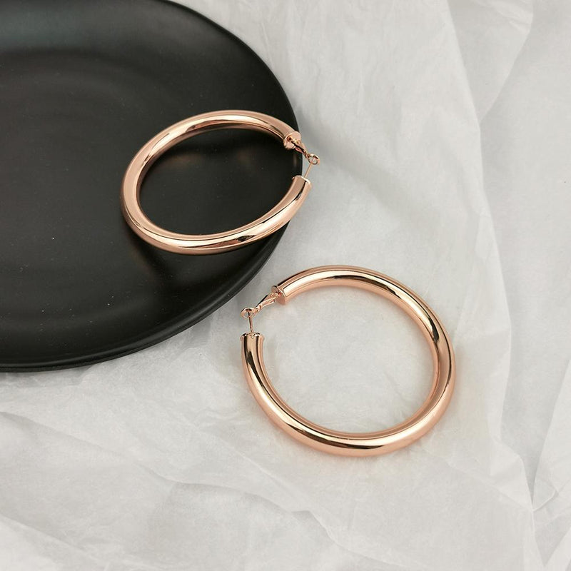 UKEN 2020 Punk Fashion 70mm Diameter Wide Big Hoop Earrings For Women Statement Earrings Brincos Jewelry Accessories Thick