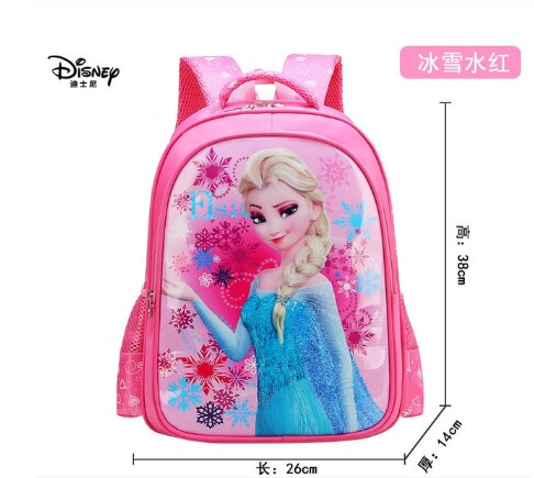 Disney cartoon schoolbag Frozen elsa Anna girls cute primary school bag kindergarten Cute backpack