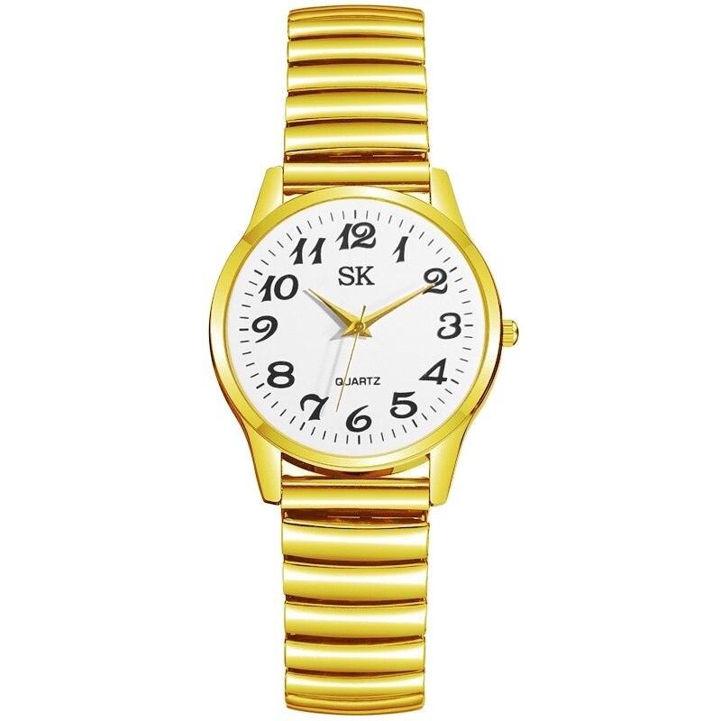 Fashion Men Women Wristwatch Couple Flexible Stretch Band Quartz Watches Man and Ladies Clock Gift