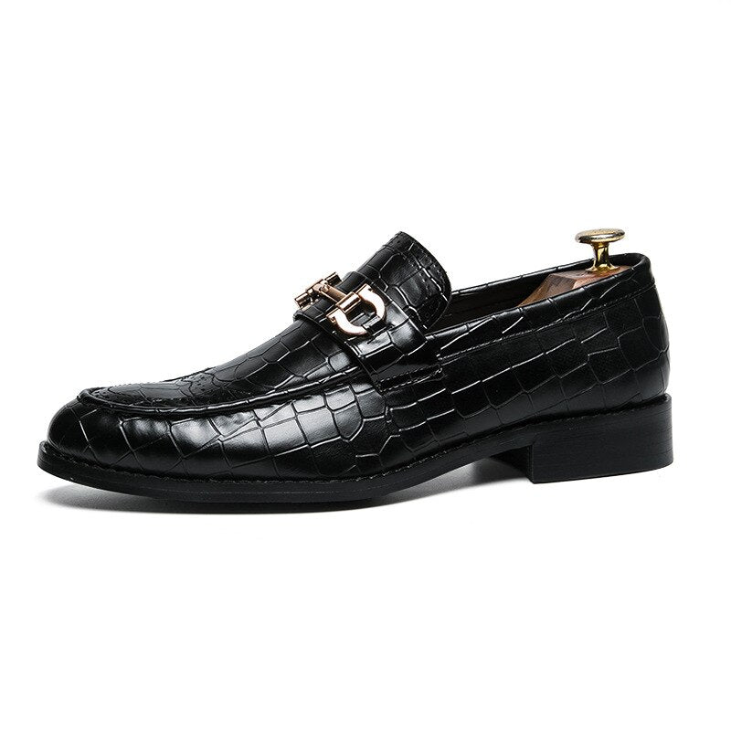 2020 Men Formal Business Brogue Shoes Luxury Men&