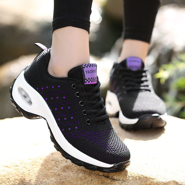 Women sneakers 2022 breathable mesh casual shoes woman tennis sneakers sports shoes female lace-up fashion sneakers women shoes