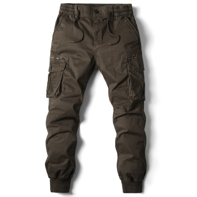 Cargo Pants Men Jogging Casual Pants Cotton Full Length Military Mens Streetwear Mens Work Tactical Tracksuit Trousers Plus Size