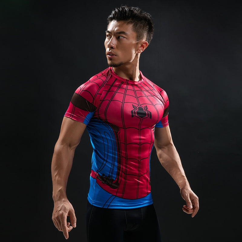 New Summer Comics Fashion T Shirt Men 3D Printed Compression Men T-Shirt Cosplay Costume Brand Short Sleeve Shirt Tops Tees