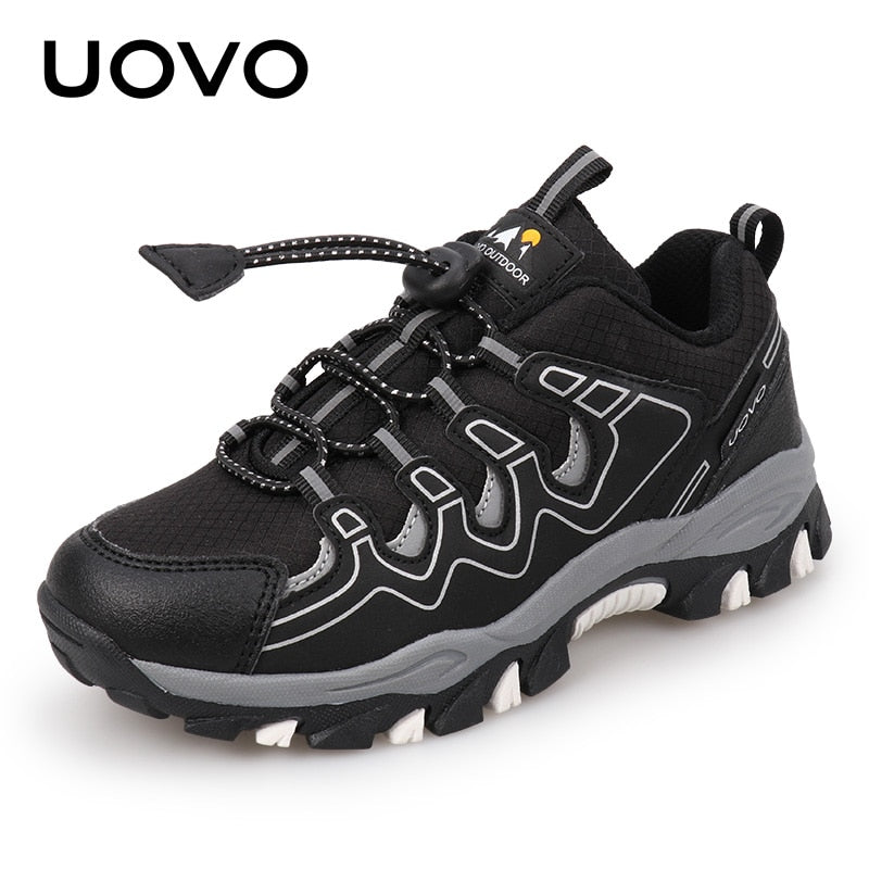 UOVO 2022 New Boys Girls Sports Children Footwear Outdoor Breathable Kids Hiking Shoes Spring And Autumn Sneakers Eur