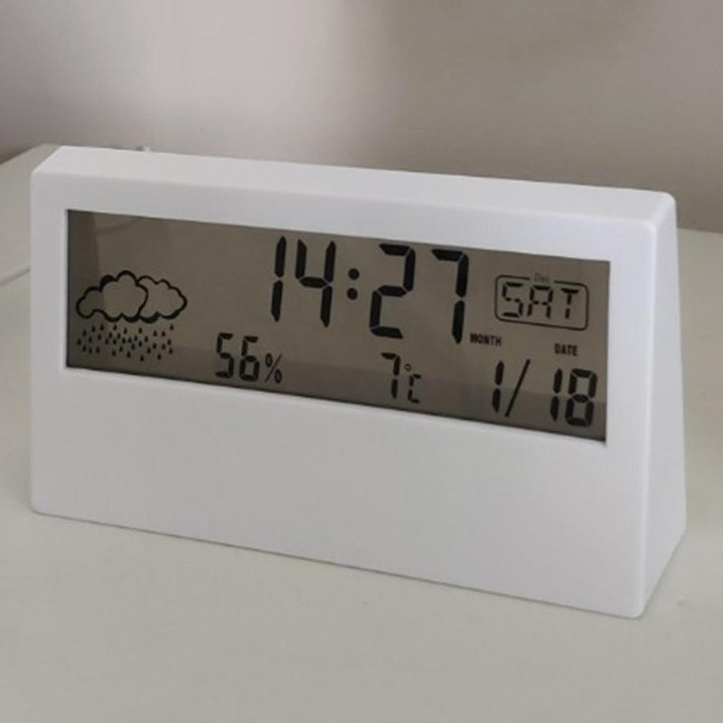 Small Desk Clocks   Electronic LCD Time Display Alarm Clock  LCD Electronic Clock Useful Digital Alarm Clock