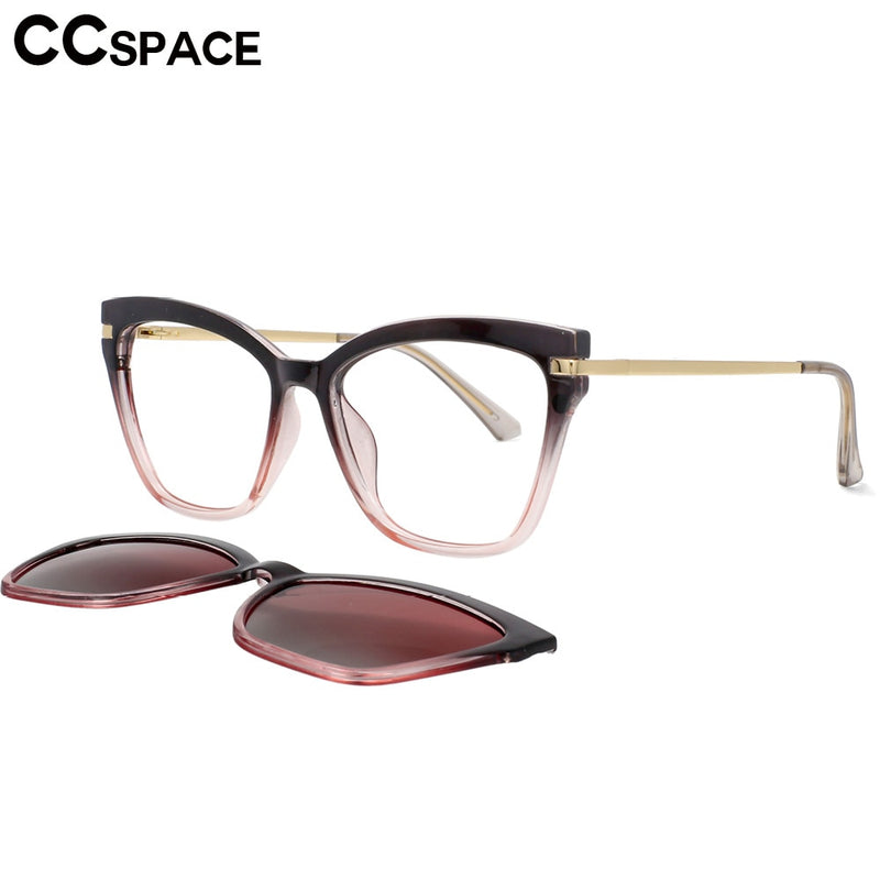 53684 TR90 Anti Blue Light Glasses Frames Polarized Flip-on Sunglasses Men Women Fashion Computer Eyeglasses