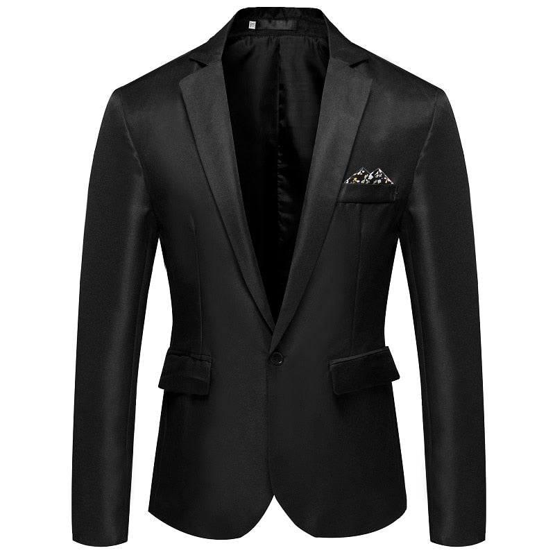 Men Slim Fit Office Blazer Mens Jacket Wedding Dress Casual Business Male Suit Coats Elegant Suit Man Jackets for Men&