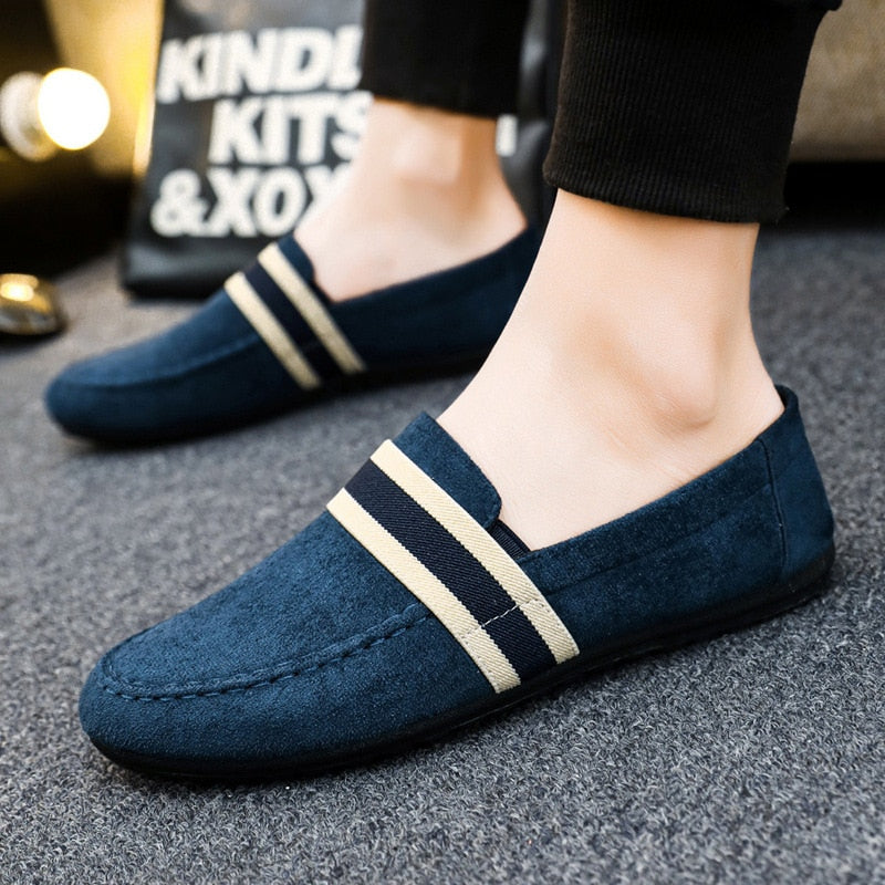 Spring Summer Men Loafers Casual Shoes Canvas Man Shoes Light Breathable Fashion Flat Footwear Eur 38-44