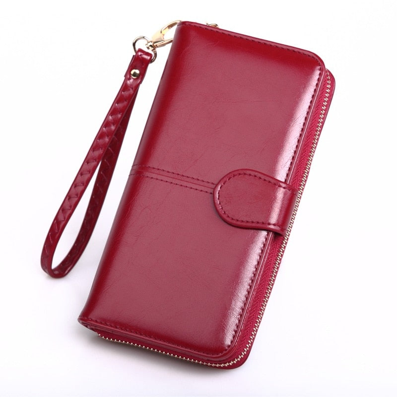 Pu Leather Women Wallets Women Purses Fashion Long Zipper Women&