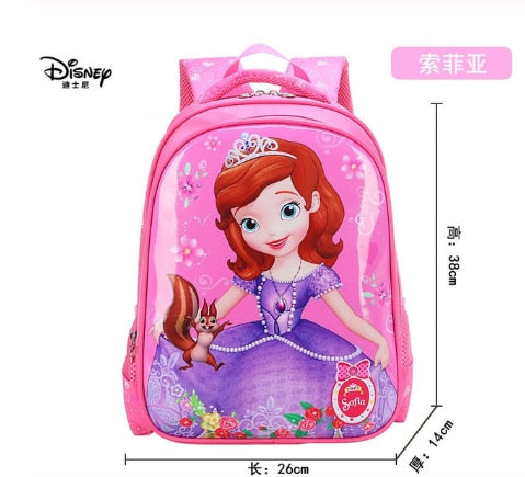 Disney cartoon schoolbag Frozen elsa Anna girls cute primary school bag kindergarten Cute backpack