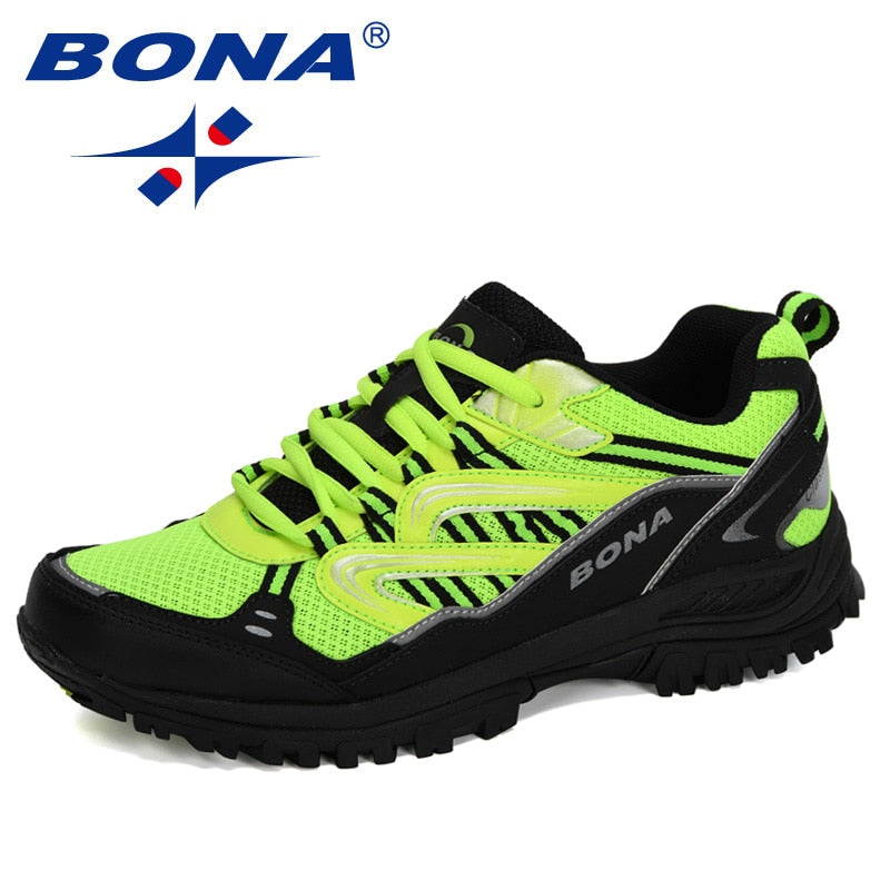 BONA New Designers Popular Sneakers Hiking Shoes Men Outdoor Trekking Shoes Man Tourism Camping Sports Hunting Shoes Trendy