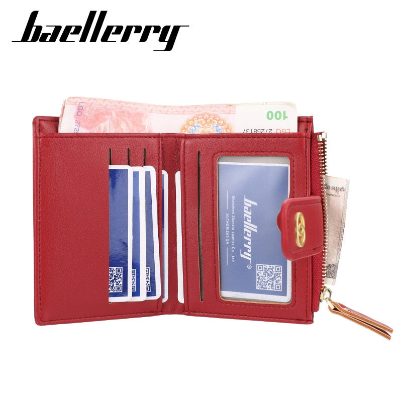 2021 New Women Wallets Fashion PU Leather Top Quality Female Purse Short Card Holder Brand Wallet For Women