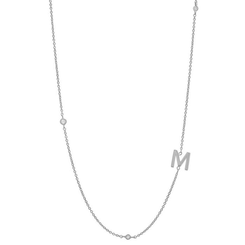 ANDYWEN 925 Sterling Silver Gold Letter Plain Pendant Choker Charm Initial A M Necklace 26 Letter Women Fine Jewelry Alphabet