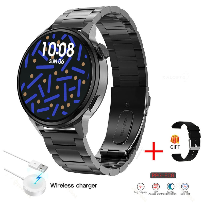 2022 New NFC Smart Watches Men Sport GPS Movement Track Fashion Women Bluetooth Call Custom Dial ECG Smartwatch For Android IOS