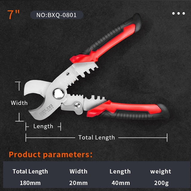 Wire Stripping Pliers Multifunctional Electrician Special Tools Pulling Wire Cutting Pliers Small Copper Pipe Crimping Pliers