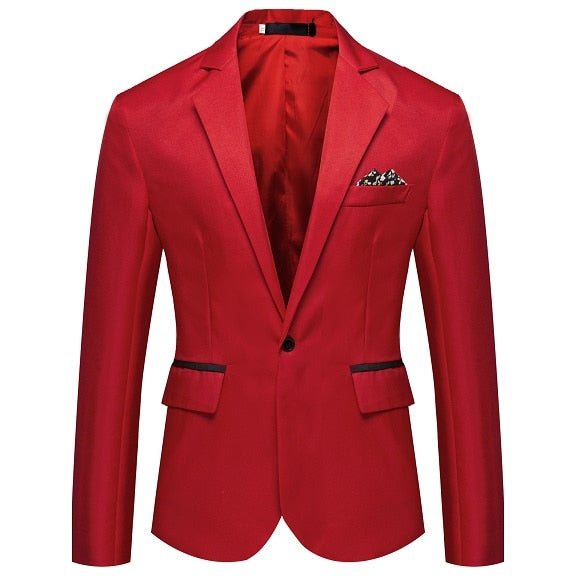 Men Slim Fit Office Blazer Mens Jacket Wedding Dress Casual Business Male Suit Coats Elegant Suit Man Jackets for Men&