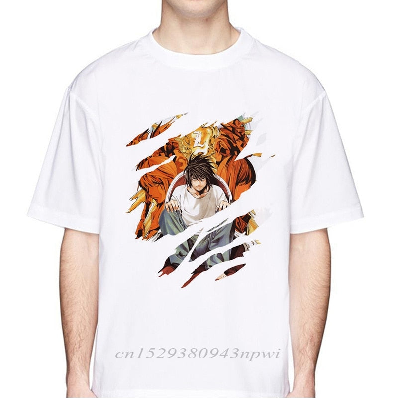 new 2020 death note t shirt man Short sleeve deathnote summer ryuuku ryuk print funny Men T-shirt japanese anime tshirt men tops