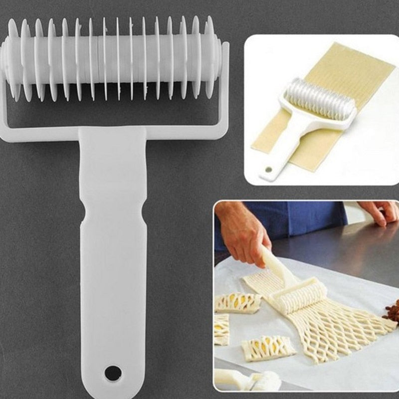 1pc Plastic Baking Tool Pull Net Wheel Knife Pizza Pastry Lattice Roller Cutter for Dough Cookie Pie Craft Kitchen Accessories