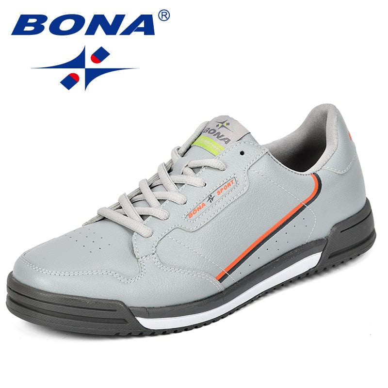 BONA Fashion Men Flats Shoes Autumn Breathable Men&