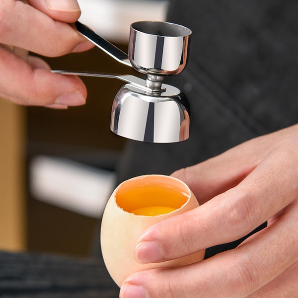 Egg opener portable creative egg top shell cutting machine stainless steel home kitchen tools cooking gadgets metal