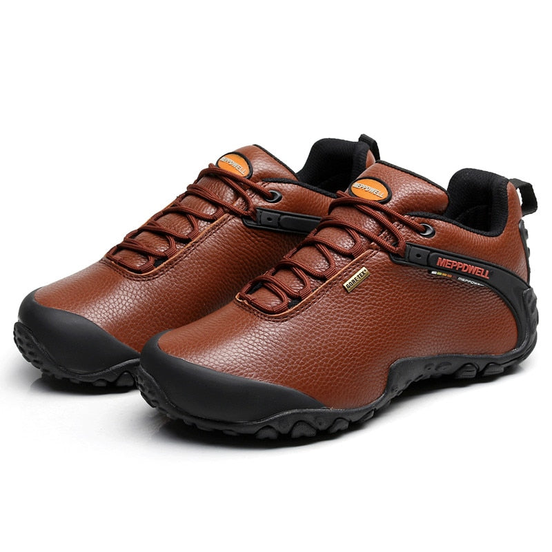 High Quality Unisex Hiking Shoes Autumn Winter genuine leather Outdoor Mens women Sport Trekking Mountain Athletic Shoes 224-5