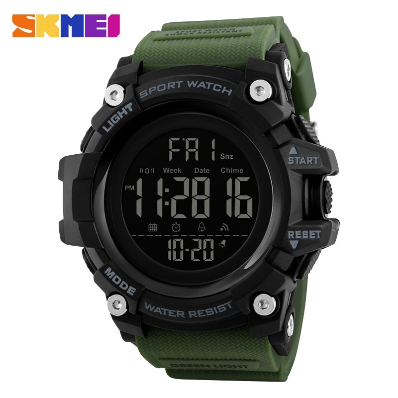 SKMEI New S Shock Men Sports Watches Big Dial Quartz Digital Watch For Men Luxury Brand LED Military Waterproof Men Wristwatches