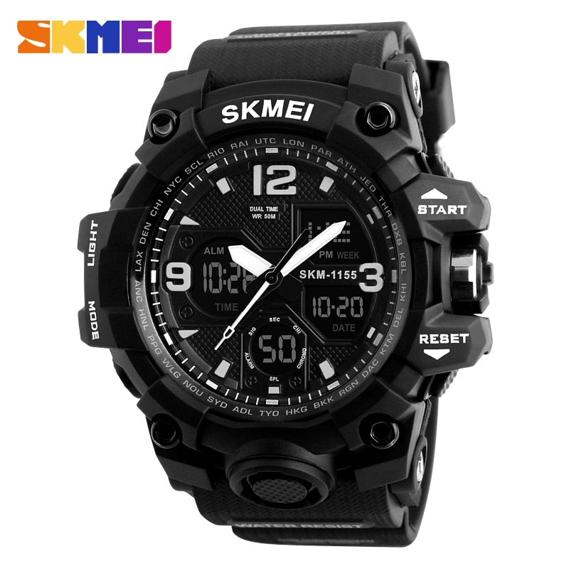 SKMEI Men Digital Sport Wristwatches Fashion Waterproof Shockproof Male Hand Clock Watches Men&