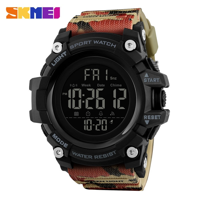 SKMEI New S Shock Men Sports Watches Big Dial Quartz Digital Watch For Men Luxury Brand LED Military Waterproof Men Wristwatches