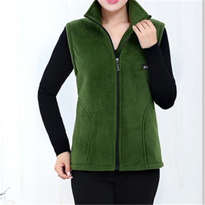 UHYTGF 2022 New Fleece Women Vests Autumn Korean Loose Size  Sleeveless Jacket Ladies Fashion Zipper Casual Waistcoat Female 442