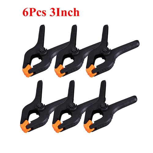 2/3/4/6/9inch Adjustable Plastic Spring Clamps for Woodworking Tools Wood Working Tools Carpentry Clamps Ferramentas Outils