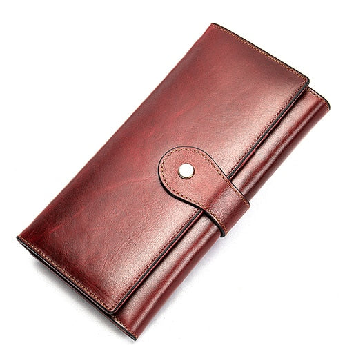 WESTAL Women&#39;s Wallet Luxury Genuine Leather Female Wallet Women&#39;s Purse Leather Womens Purses Coins and Card Wallets Clutch Bag