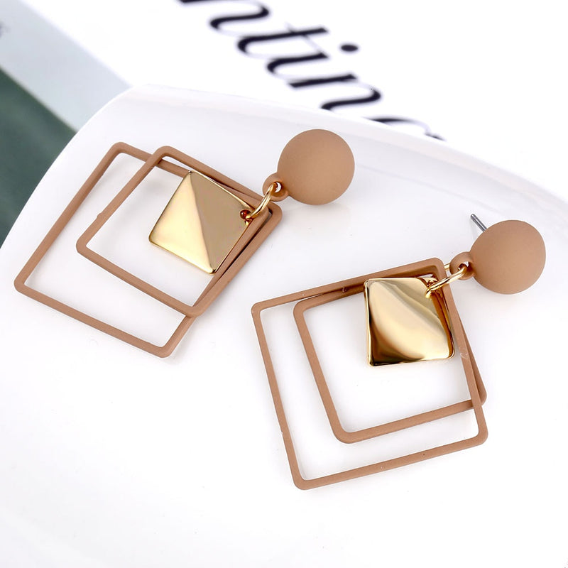 IPARAM Fashion Statement Geometric Drop Earrings for Women Vintage Alloy Earrings Party Jewelry Gifts Wholesale