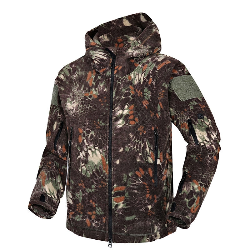 Mege Brand Autumn Winter Military Fleece Camouflage Tactical Men&