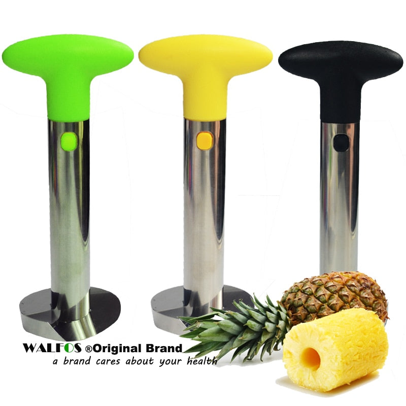 WALFOS 304 Stainless Steel Pineapple Slicer Peeler Fruit Corer Slicer Kitchen Easy Tool Pineapple Spiral Cutter Accessories