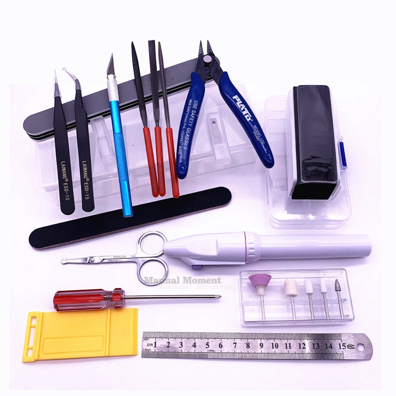 Model Building Tools Combo For Mecha Tools Military Hobby Model DIY Accessories Grinding Cutting Polishing Tools Set