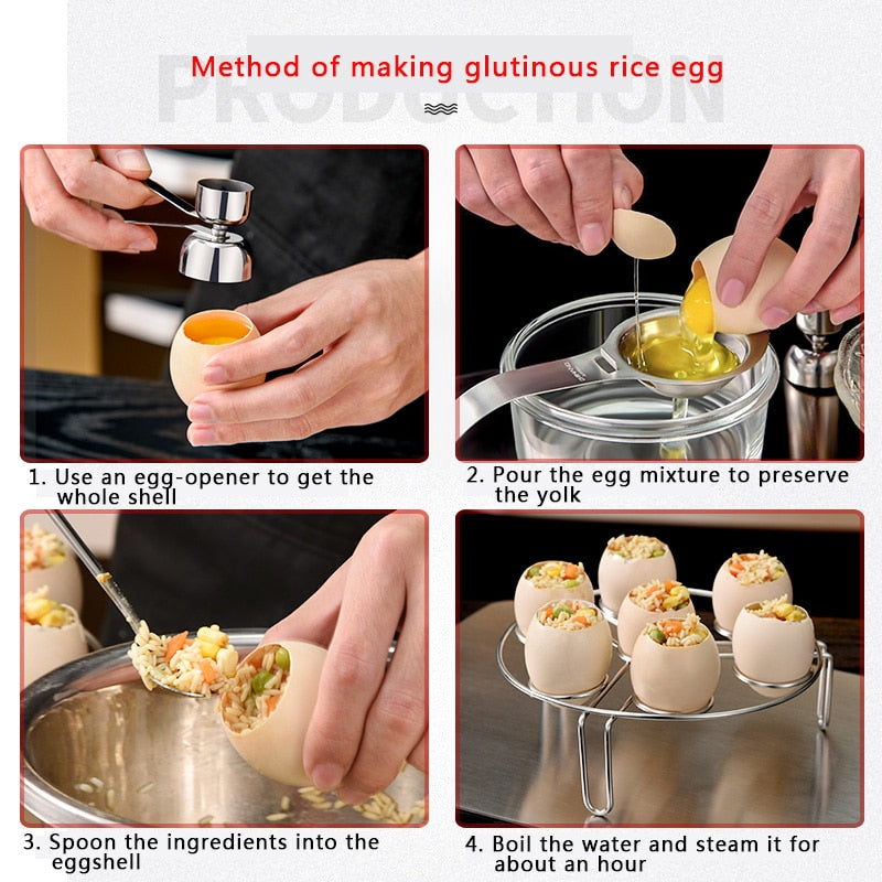 Egg opener portable creative egg top shell cutting machine stainless steel home kitchen tools cooking gadgets metal