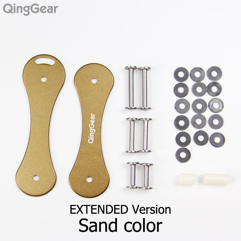QingGear EXTENDED Keybone Glass Fiber Aluminum Door Key Organizer Car Key Holder bar Multi Keychain Pocket Outdoor key Tool