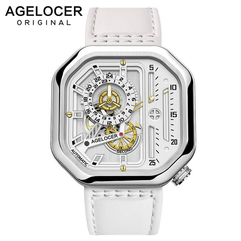 AGELOCER New Desigin Green Woman Mechanical Watch Sapphire Street Style Casual Fashion Automatic Watches aaa Ladies Watch