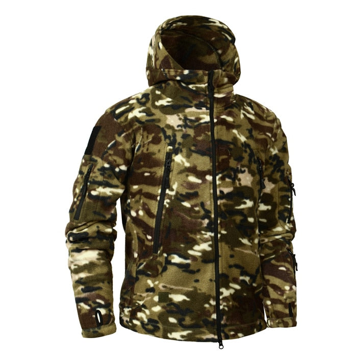 Mege Brand Autumn Winter Military Fleece Camouflage Tactical Men&