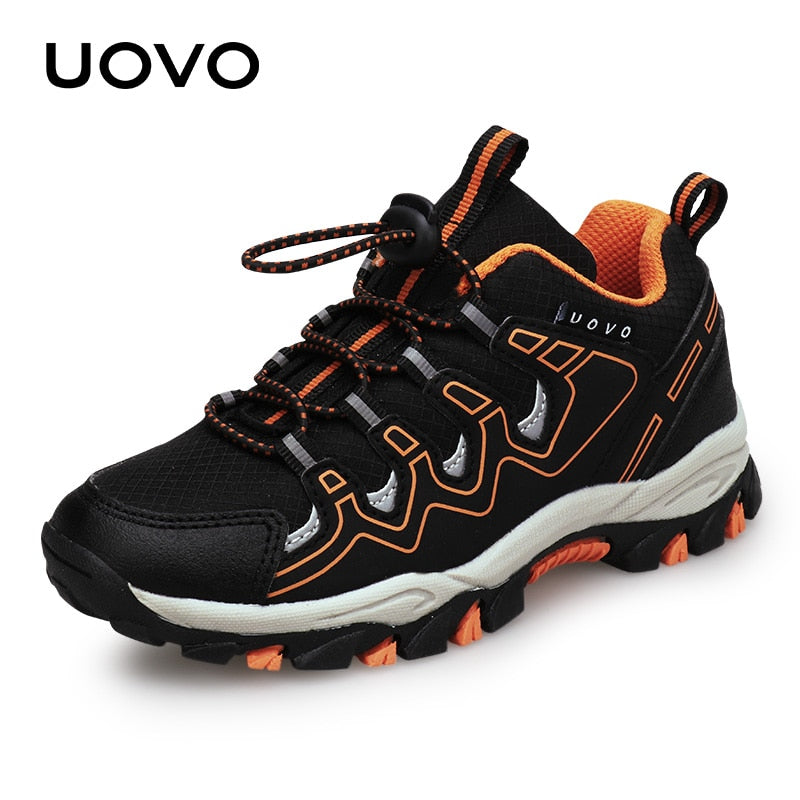 UOVO 2022 New Boys Girls Sports Children Footwear Outdoor Breathable Kids Hiking Shoes Spring And Autumn Sneakers Eur