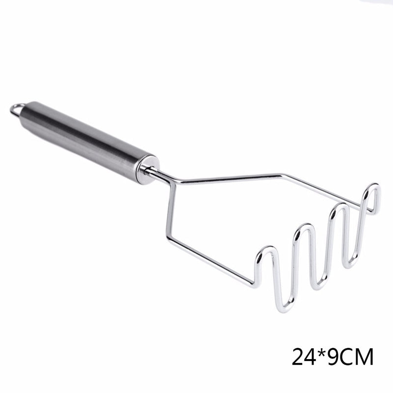 Stainless Steel Wave Shape Potato Masher Cutter Tool Kitchen Gadget Tools Sweet Potato Masher