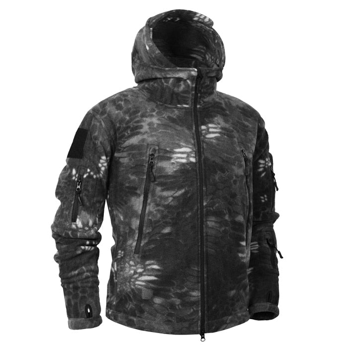 Mege Brand Autumn Winter Military Fleece Camouflage Tactical Men&