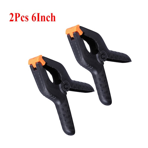 2/3/4/6/9inch Adjustable Plastic Spring Clamps for Woodworking Tools Wood Working Tools Carpentry Clamps Ferramentas Outils