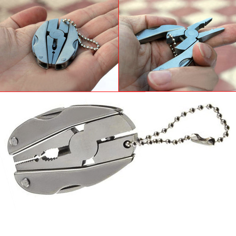 Portable Multifunction Mini Plier Multi-function Folding Pocket Tool Travel Camping Outdoor Survival Tools Keychain Plier