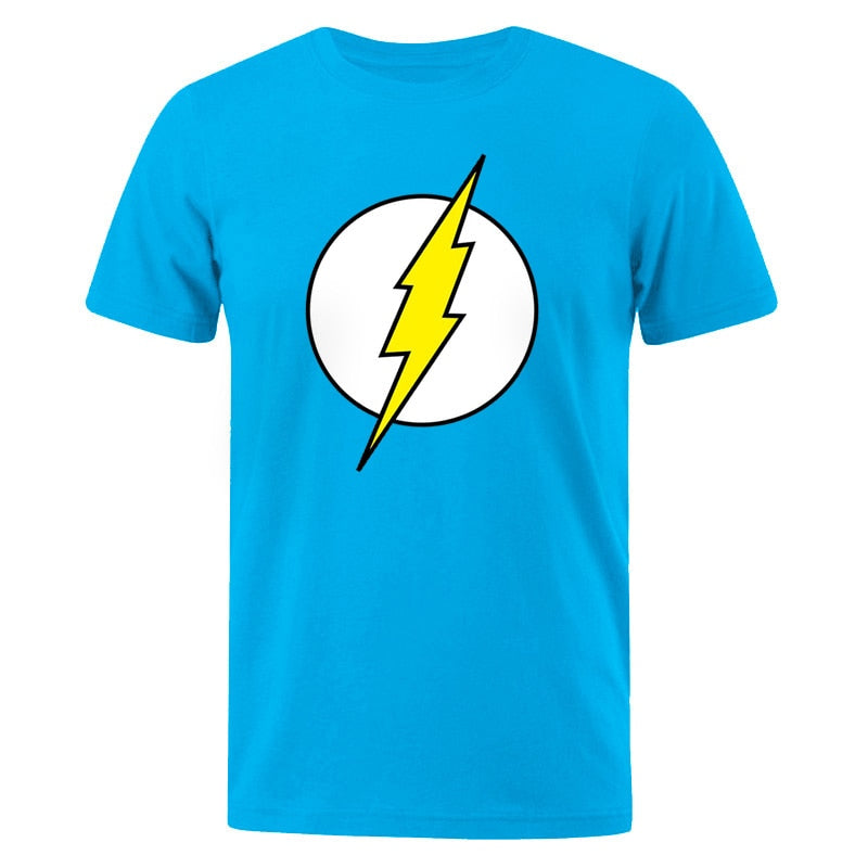 The BIG BANG Theory T-SHIRT The lightning Print Men T Shirts Hot Sale Casual Tee Shirt Cotton Clothing Plus Size 3XL