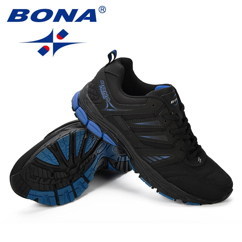 BONA  New Design Style Men Shoes Breathable Popular Men Running Shoes Outdoor Sneaker Sports Shoes Comfortable Free Shipping