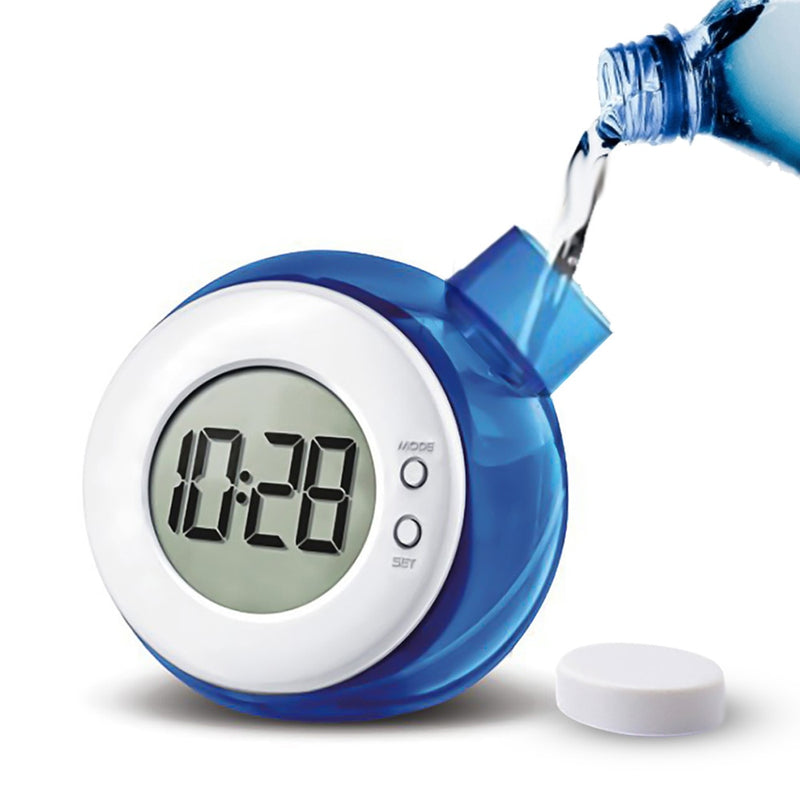Water Powered Electronic Table clock Digital Children Alarm clock Smart  led clock with Calendar Christmas gift for kids